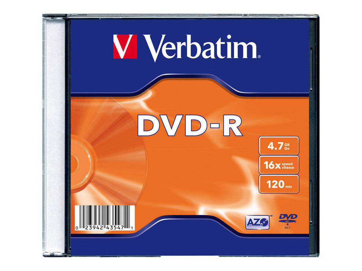 Verbatim - DVD-R - 4.7 GB 16x - mattsilber