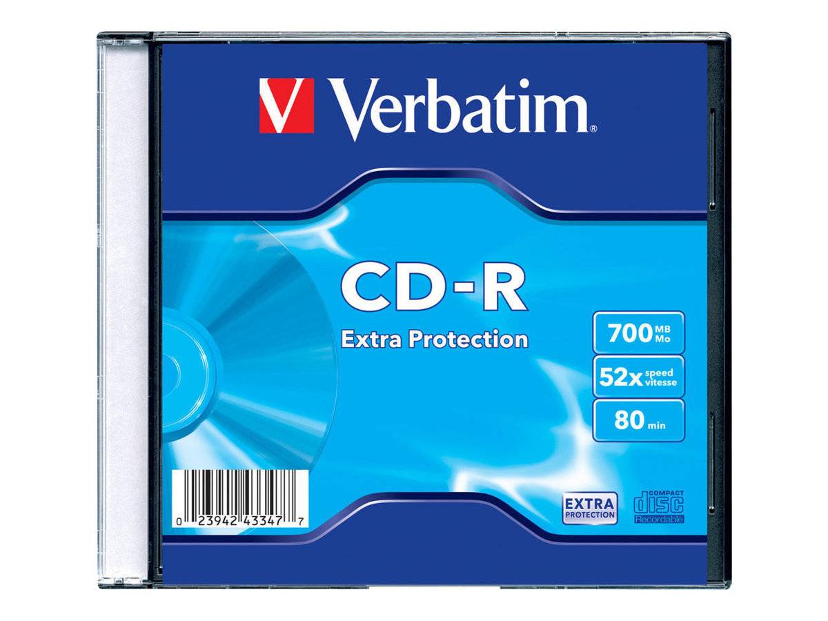 Verbatim DataLife - CD-R - 700 MB (80 Min) 52x - Jewel Case (Schachtel)
