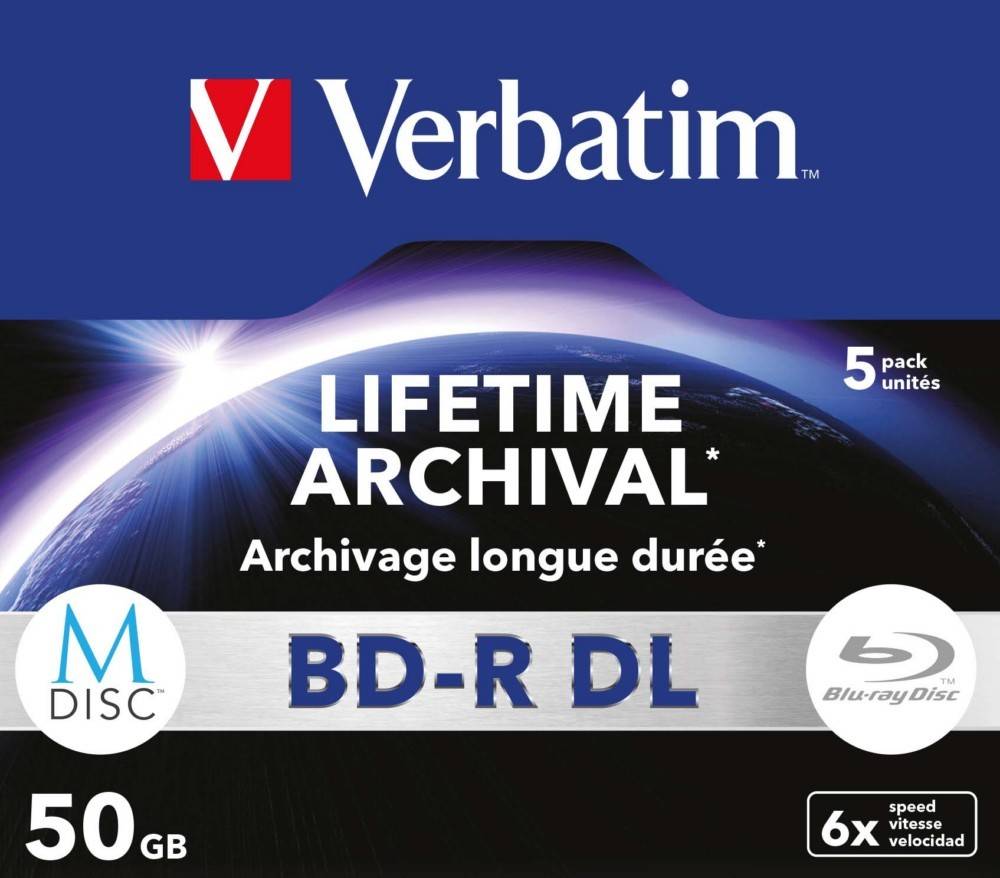 Verbatim M-DISC BD-R DL 50GB VERBATIM 43846 (VE5)