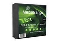 MediaRange 15x DVD-R Spindel-Verpackung, grüne Box mit der Kennzeichnung „MediaRange