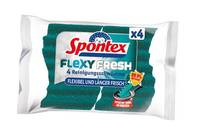 Spontex Flexy Fresh, Grün, Maschinenwäsche, Monochromatisch, 4 Stück(e)