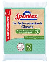 Spontex Schwammtuch Classic Antibac PEFC 5er Pack - 5er
