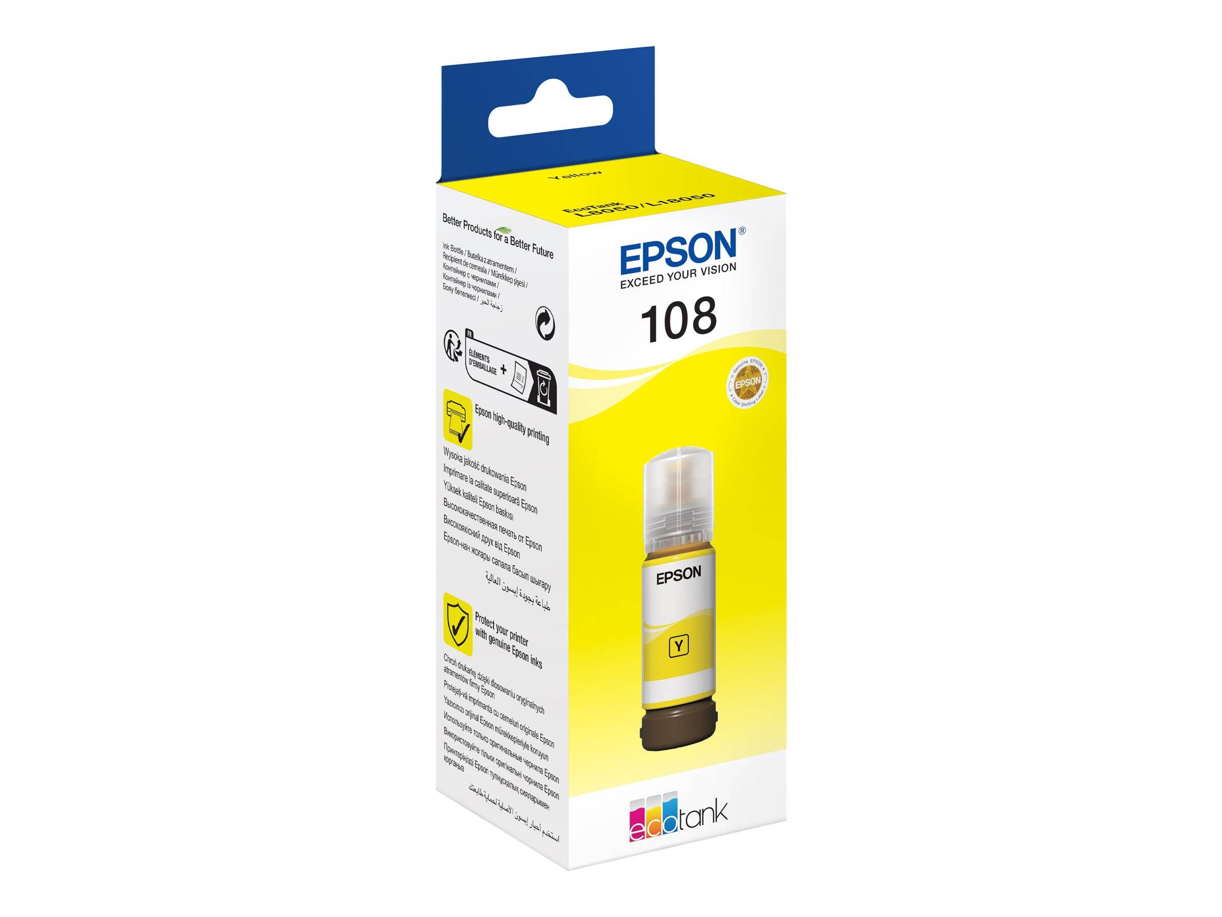 Epson EcoTank 108 - 70 ml - Gelb - original - Nachfülltinte