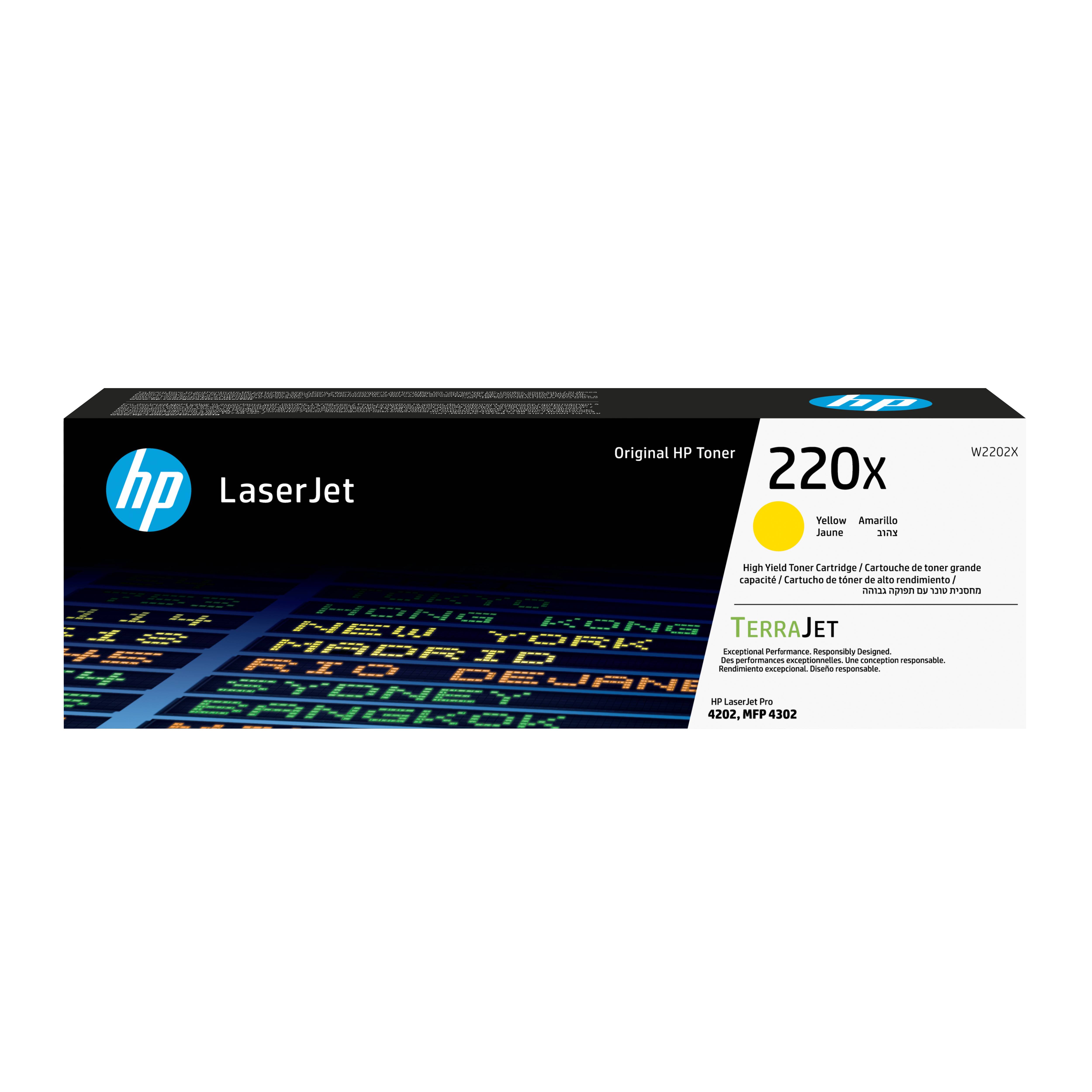 HP 220X - Hohe Ergiebigkeit - Gelb - original - LaserJet - Box - Tonerpatrone (W2202X)
