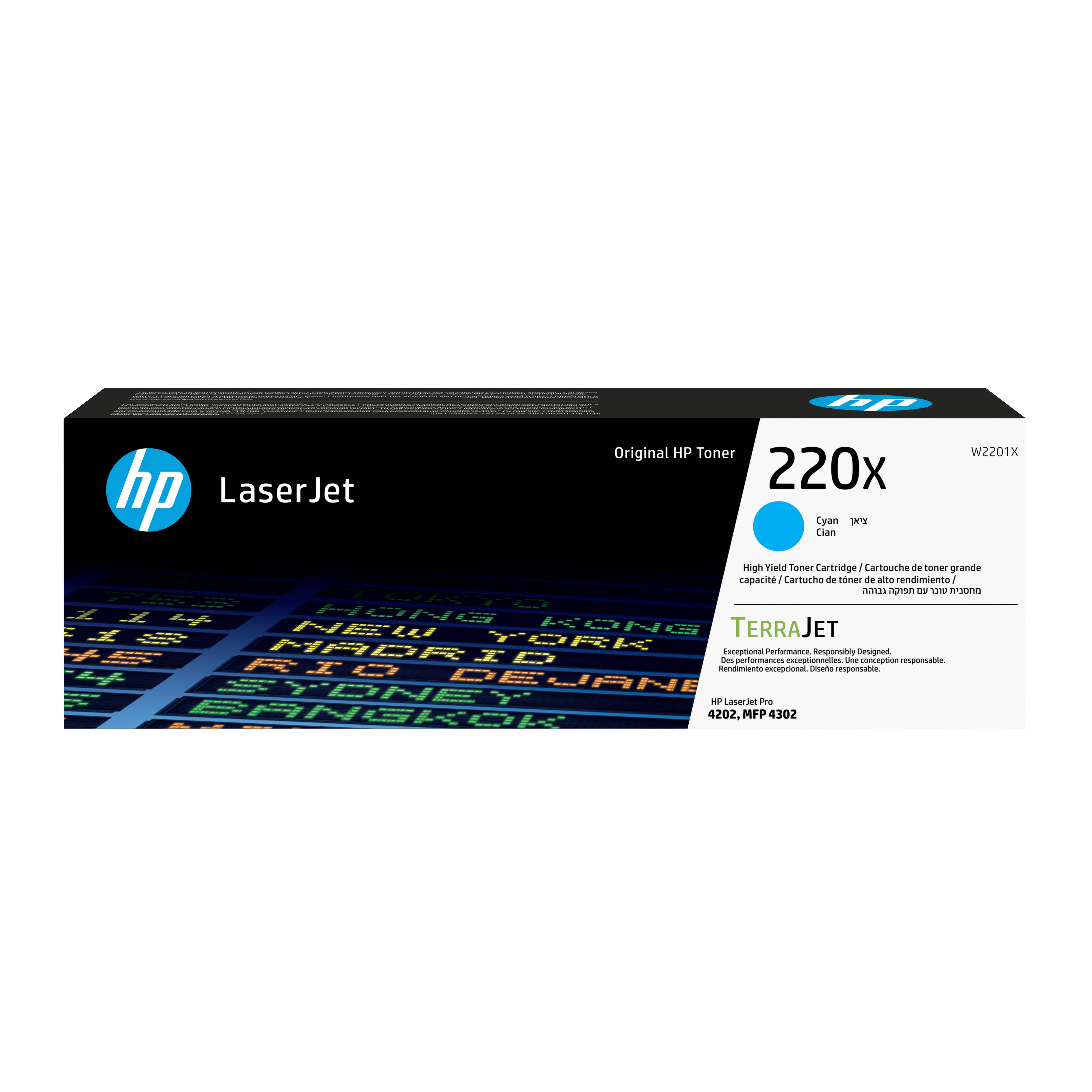 HP 220X - Hohe Ergiebigkeit - Cyan - original - LaserJet - Box - Tonerpatrone (W2201X)