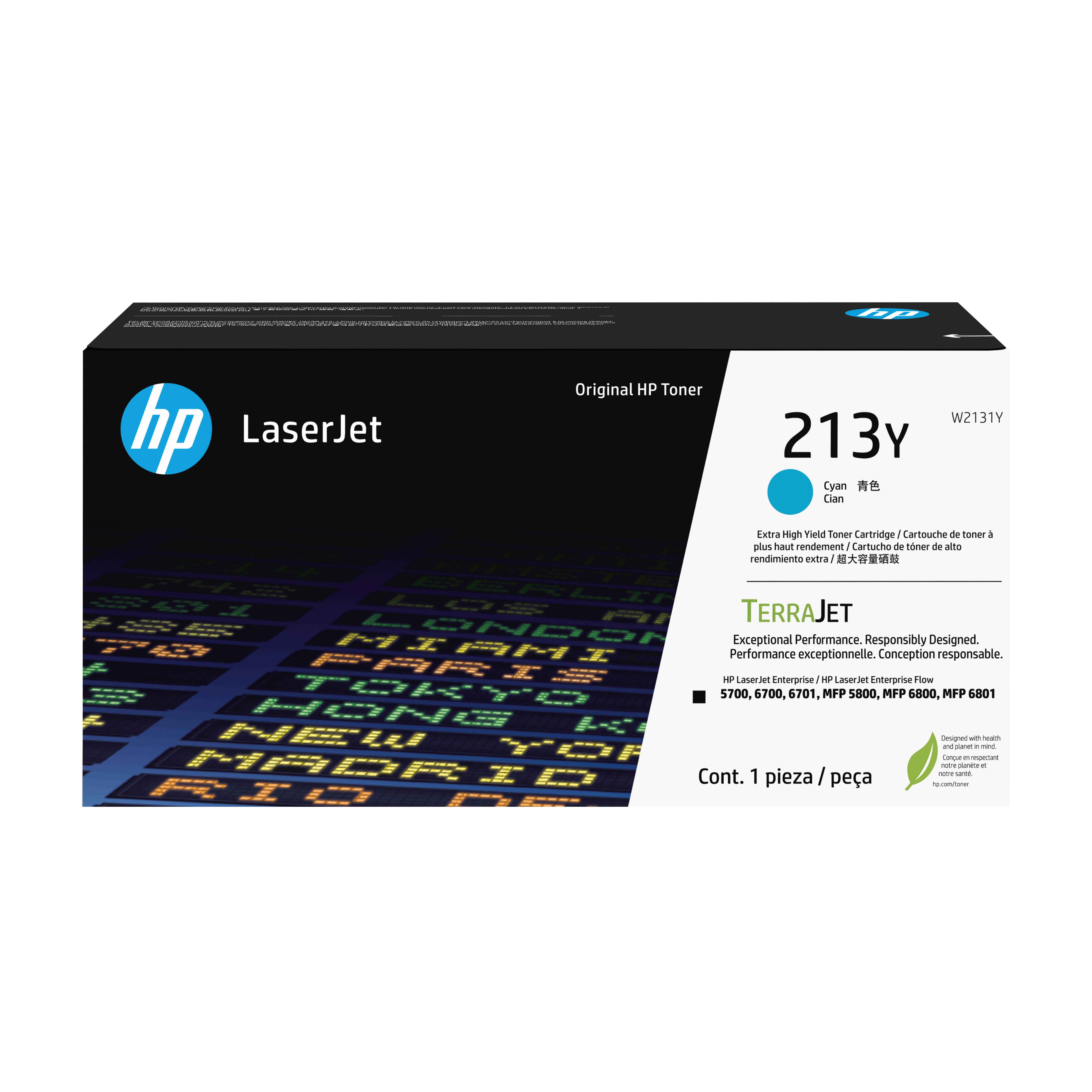 HP 213Y - Besonders hohe Ergiebigkeit - Cyan - original - LaserJet - Tonerpatrone (W2131Y)