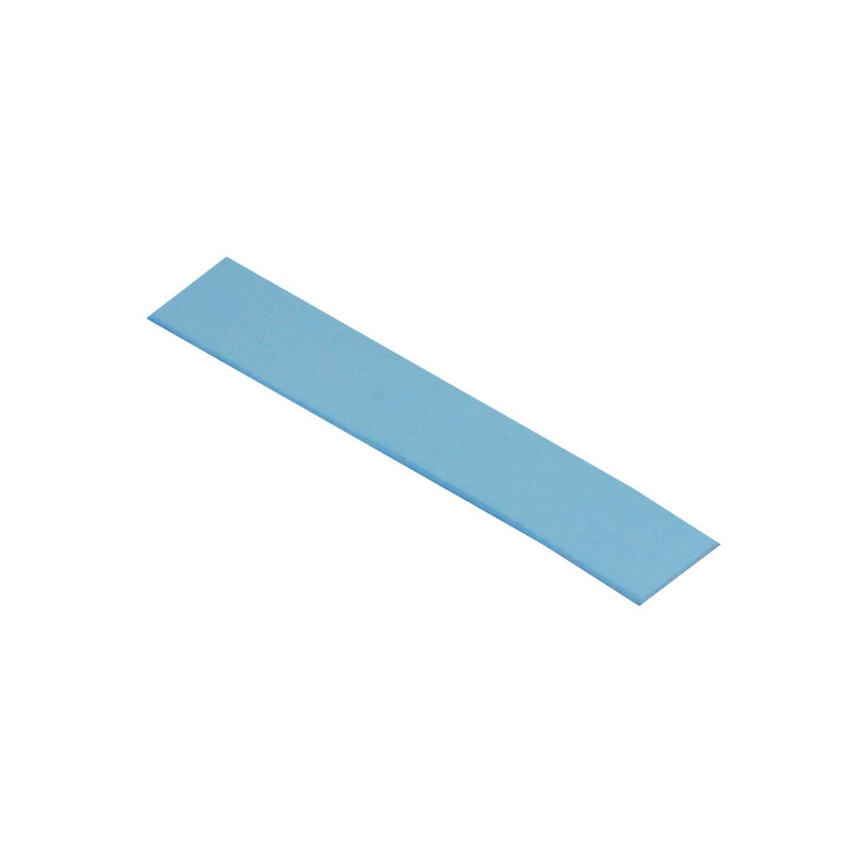 Ein dünner hellblauer rechteckiger Streifen, diagonal auf weißem Hintergrund dargestellt.