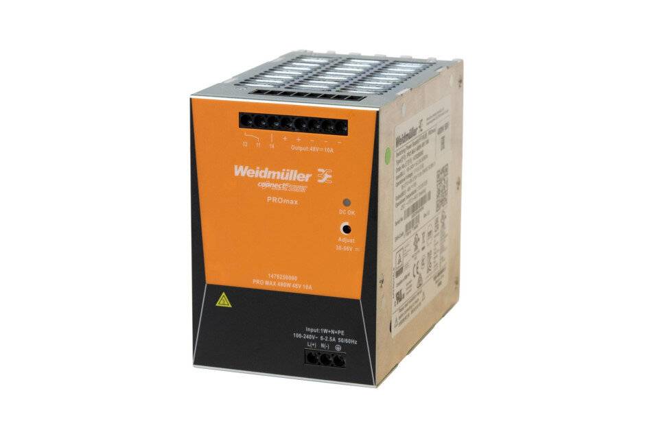POWER SUPPLY DIN PS56 480 W, Netztgerät für D8208-R PoE++ Switch, 56VDC, 480W, Hutschienen Montage