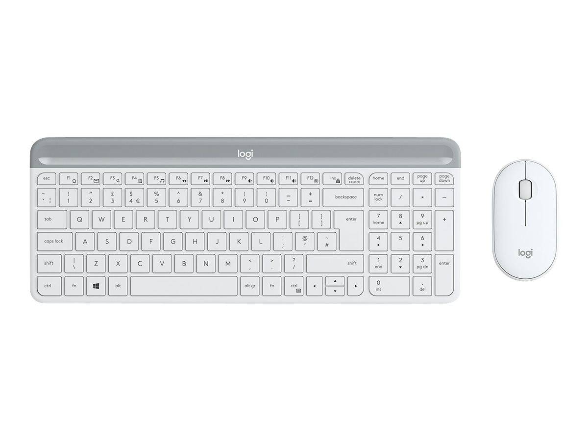 Logitech Slim Wireless Combo MK470 - Tastatur-und-Maus-Set - kabellos - 2.4 GHz