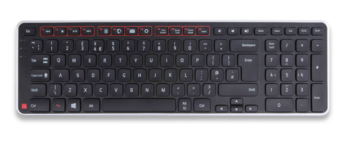 Balance Keyboard kabellos US-Layout Schwarz