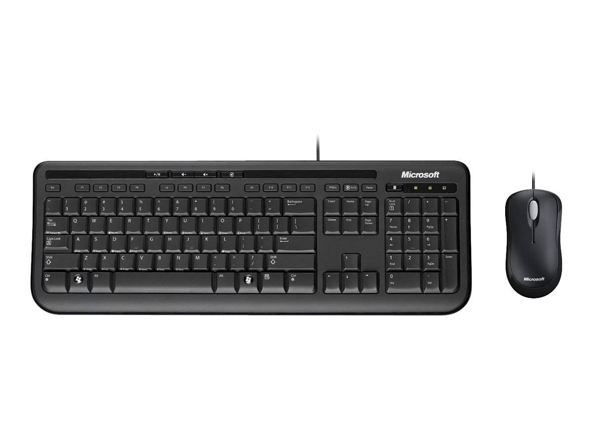 Microsoft Wired Desktop 600 - Tastatur-und-Maus-SetUSB - Französisch