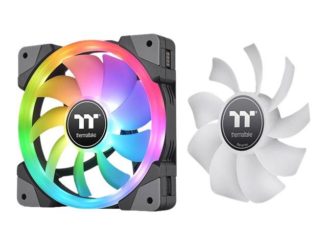 Thermaltake SWAFAN EX12 RGB - Premium Edition - Gehäuselüfter - 120 mm - Schwarz (Packung mit 3)