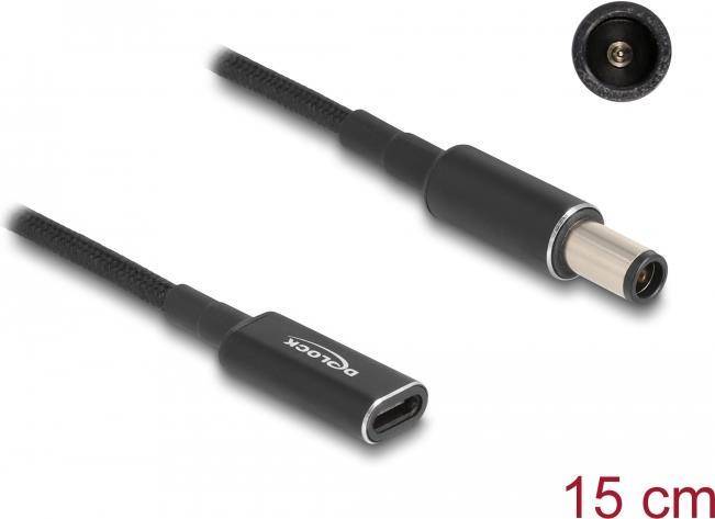 DELOCK Adapterkabel Notebook Ladekabel USB Type-C Buchse HP