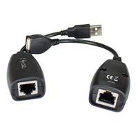 Techly IUSB-EXTENDTY5, USB, RJ-45, Schwarz