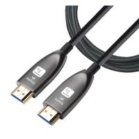 IC INTRACOM - TECHly - Ultra High Speed - HDMI-Kabel - HDMI männlich zu HDMI männlich - 15 m - Glasfaser - Schwarz - Act