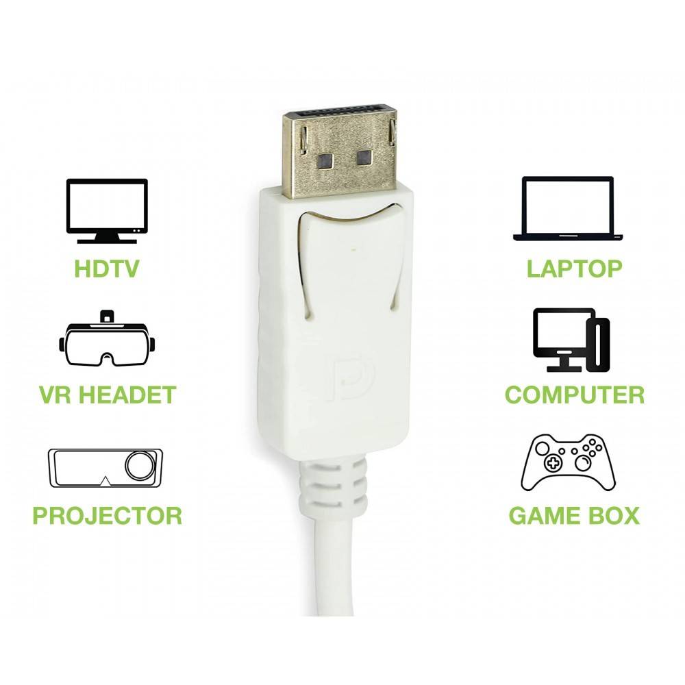 Techly Videoadapter - DisplayPort männlich eingerastet zu HDMI weiblich