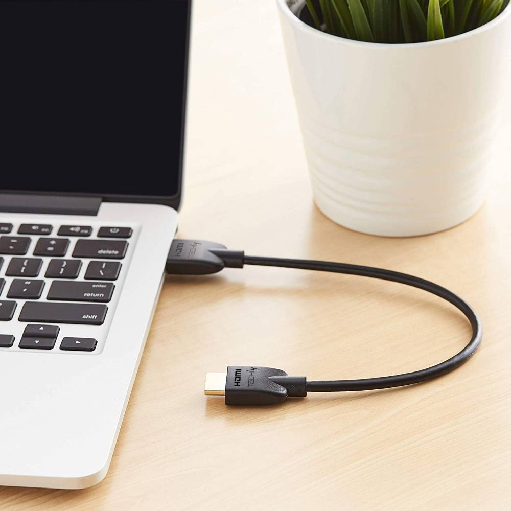 Techly HDMI 4K 60Hz High Speed Anschlusskabel mit Ethernet - Kabel - Digital/Display/Video