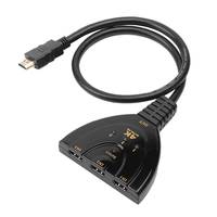 Techly IDATA HDMI-3F30 - HDMI - 1.4b - Schwarz - 30 Hz - 2160p - 3,4 Gbit/s - Sw