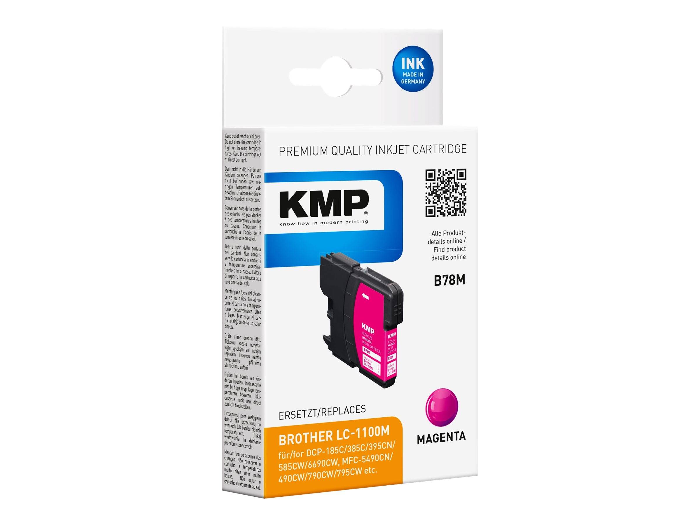 KMP B78M - 5.1 ml - Magenta - kompatibel - Tintenpatrone - für Brother DCP-185 -