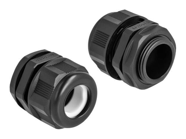 Delock Cable gland (M25) - Schwarz (Packung - mit 2)