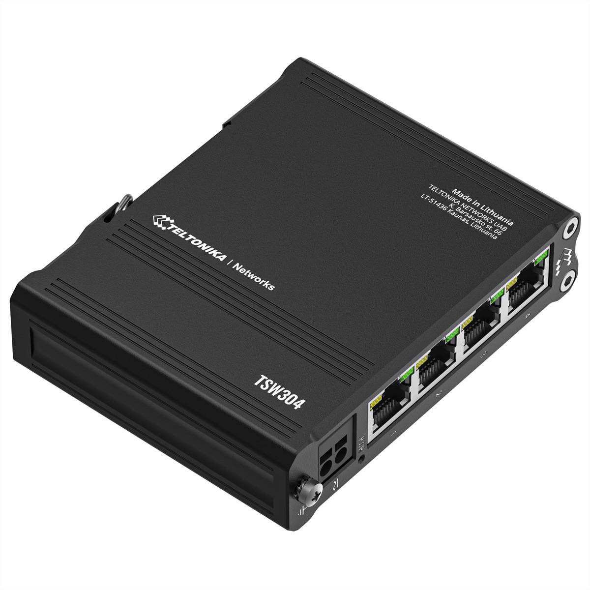 Teltonika TSW304 - Switch - 4 x 10/100/1000 - an DIN-Schiene montierbar