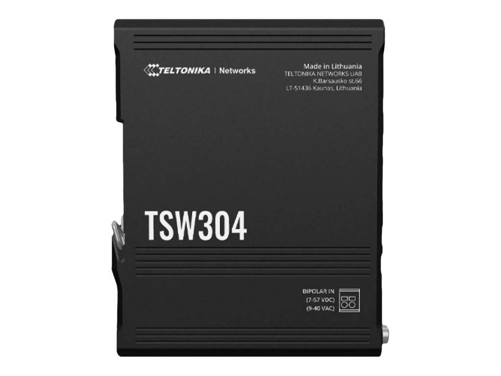 Teltonika TSW304 - Switch - 4 x 10/100/1000 - an DIN-Schiene montierbar