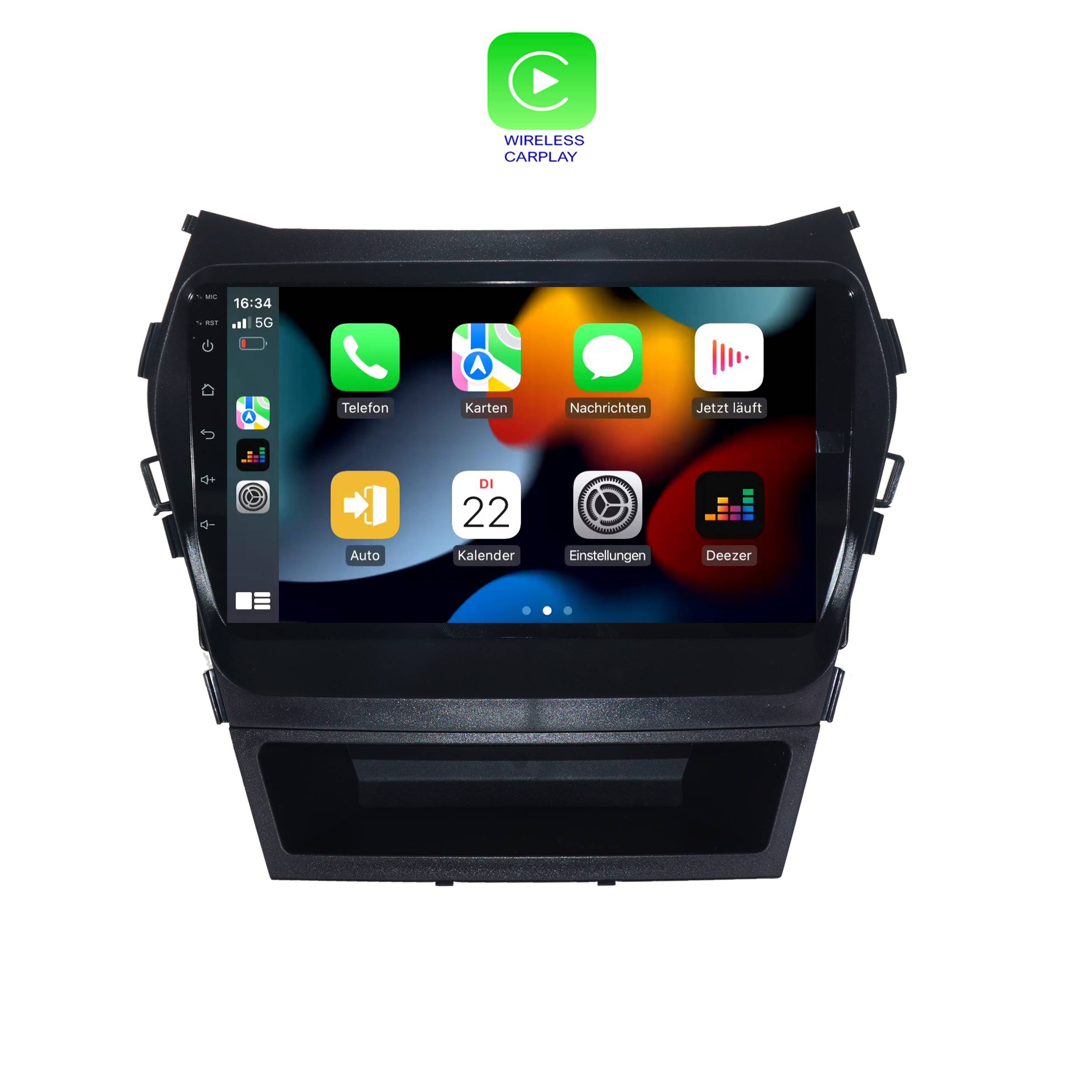 Für Hyundai IX45 Santa FE 9"Touchscreen Android Autoradio GPS Navigation CarPlay