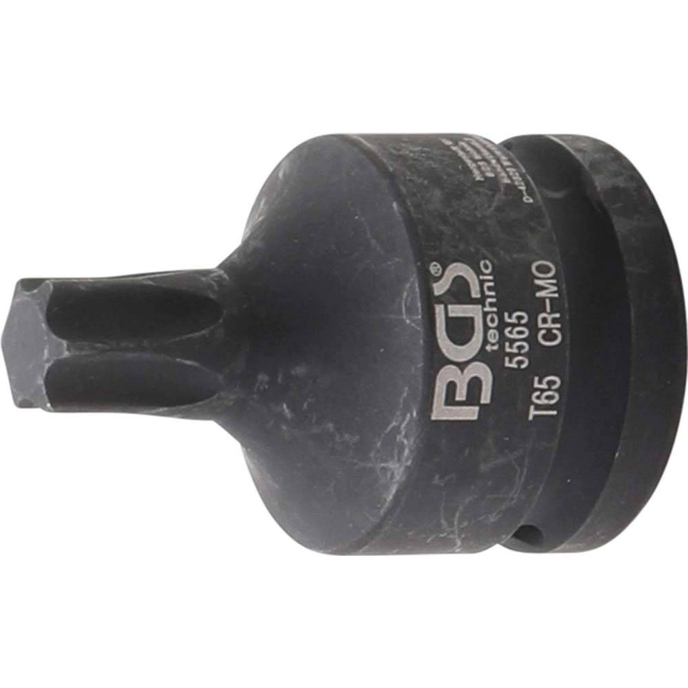 Kraft-Bit-Einsatz - Antrieb Innenvierkant 20 mm (3/4") - Abtriebsprofil T-Profil T65