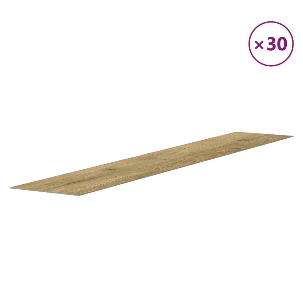 vidaXL Wandpaneele Holzoptik Braun PVC 4,12 m²