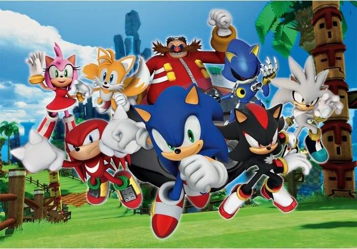 Clementoni Puzzlespiel Sonic, 104 Teile.