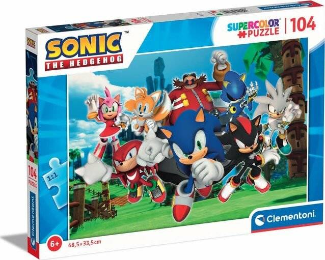 Clementoni Puzzlespiel Sonic, 104 Teile.