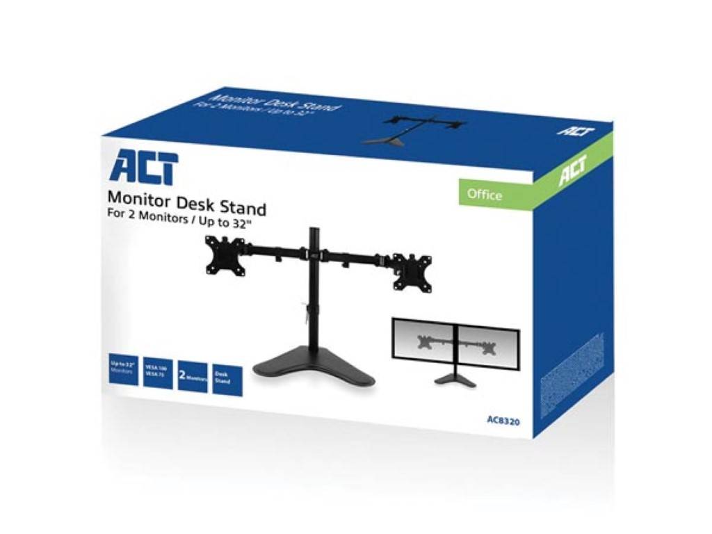 Monitor-Tischständer, 2 Bildschirme bis 32", VESA