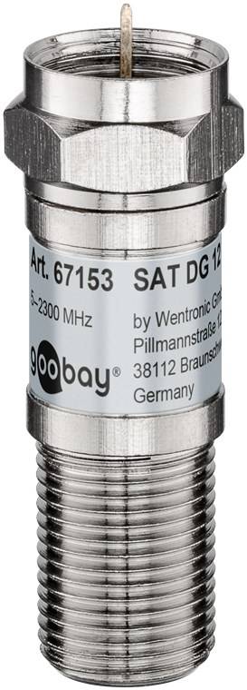 Goobay SAT Dämpfungsglied 12 dB - F-Stecker > F-Buchse