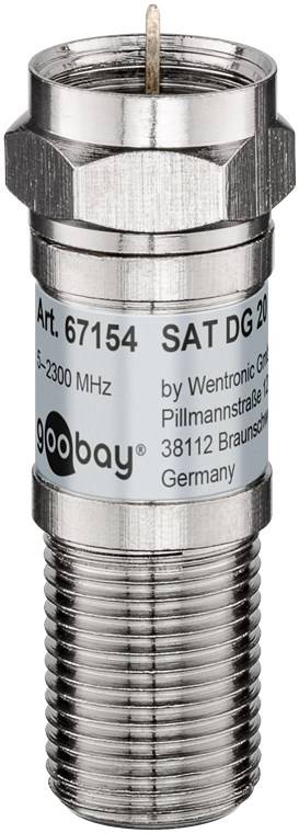 Goobay SAT Dämpfungsglied 20 dB - F-Stecker > F-Buchse
