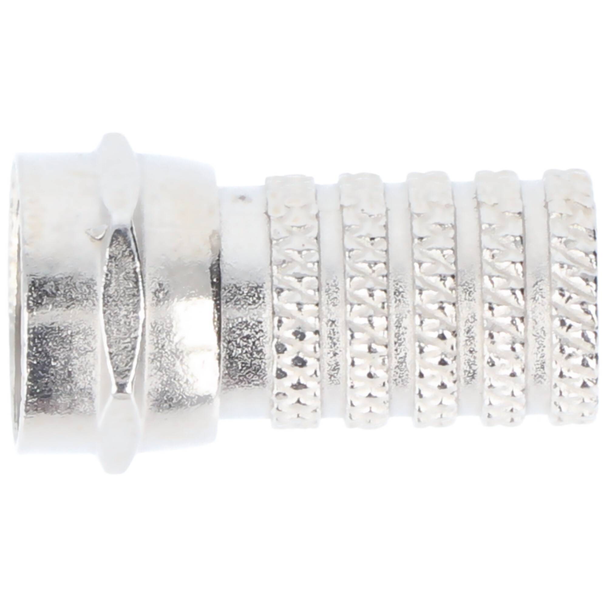 Goobay Aufdreh-F-Stecker 6,0 mm - Aufdreh-Adapter aus Zink mit Nickelkontakten