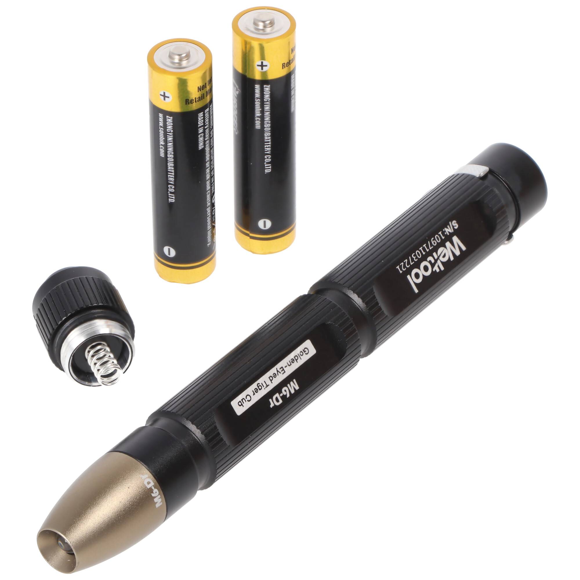 Weltool M6-DR Taschenlampe im Stiftformat, blendfreie Leuchte speziell für die Medizintechnik entwickelt, 4.5 Lumen, war