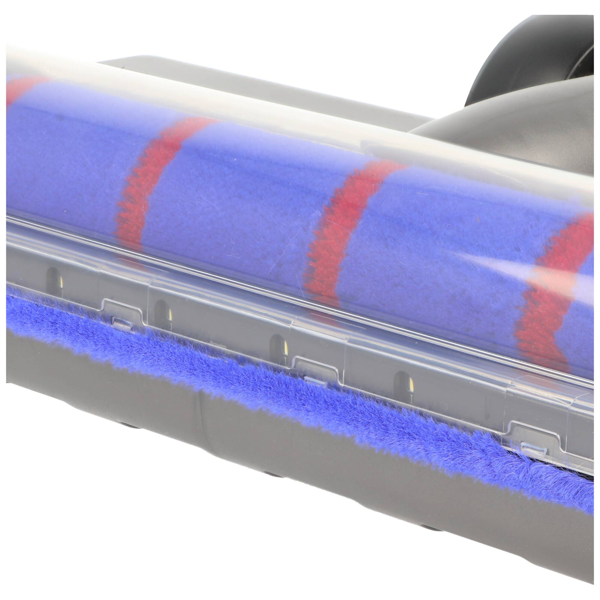 Hartbodendüse, Softroller passend für Dyson V7, V8, V10, V11, V15, motorisiert, mit 4 LED-Frontlichter, 180° flexibel dr