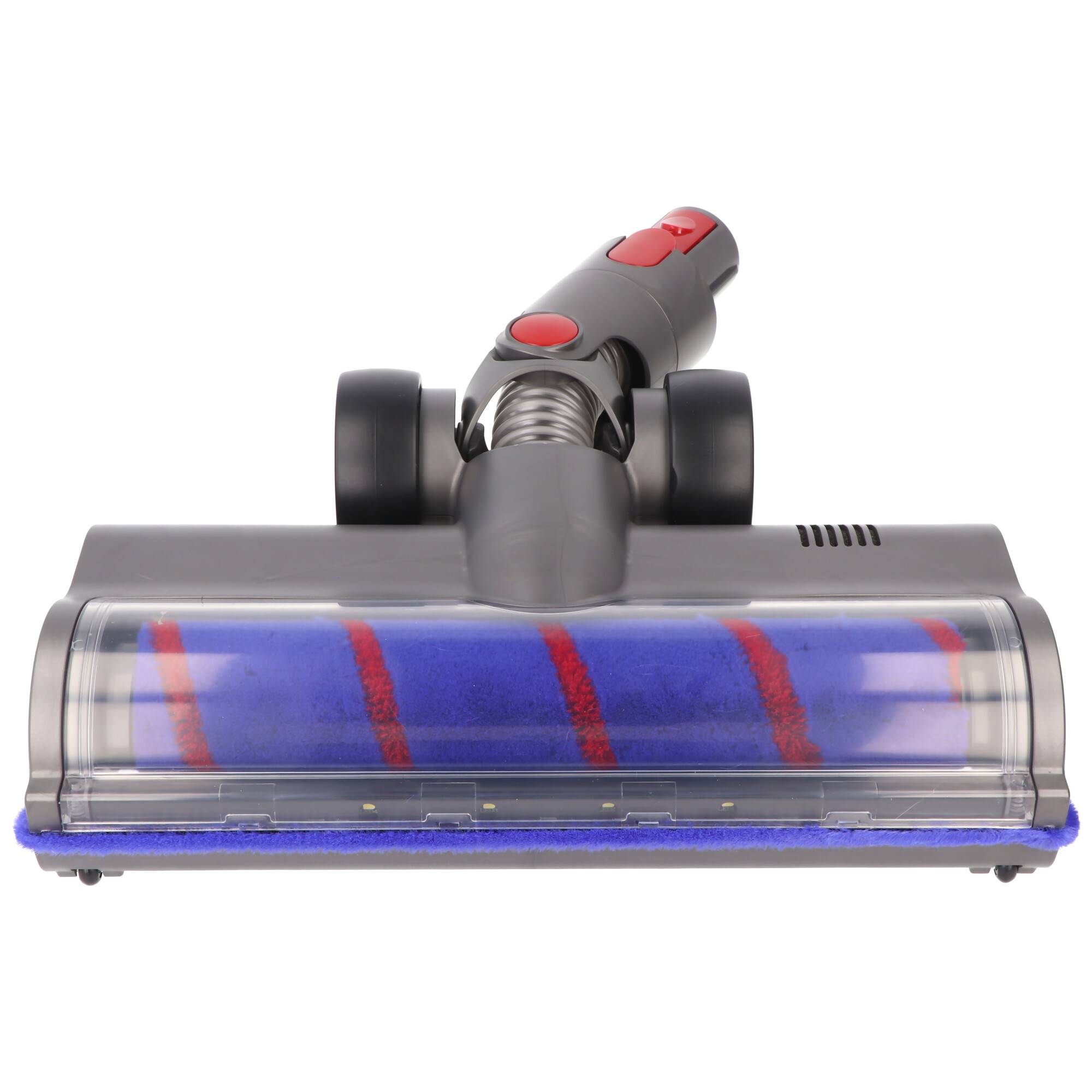 Hartbodendüse, Softroller passend für Dyson V7, V8, V10, V11, V15, motorisiert, mit 4 LED-Frontlichter, 180° flexibel dr