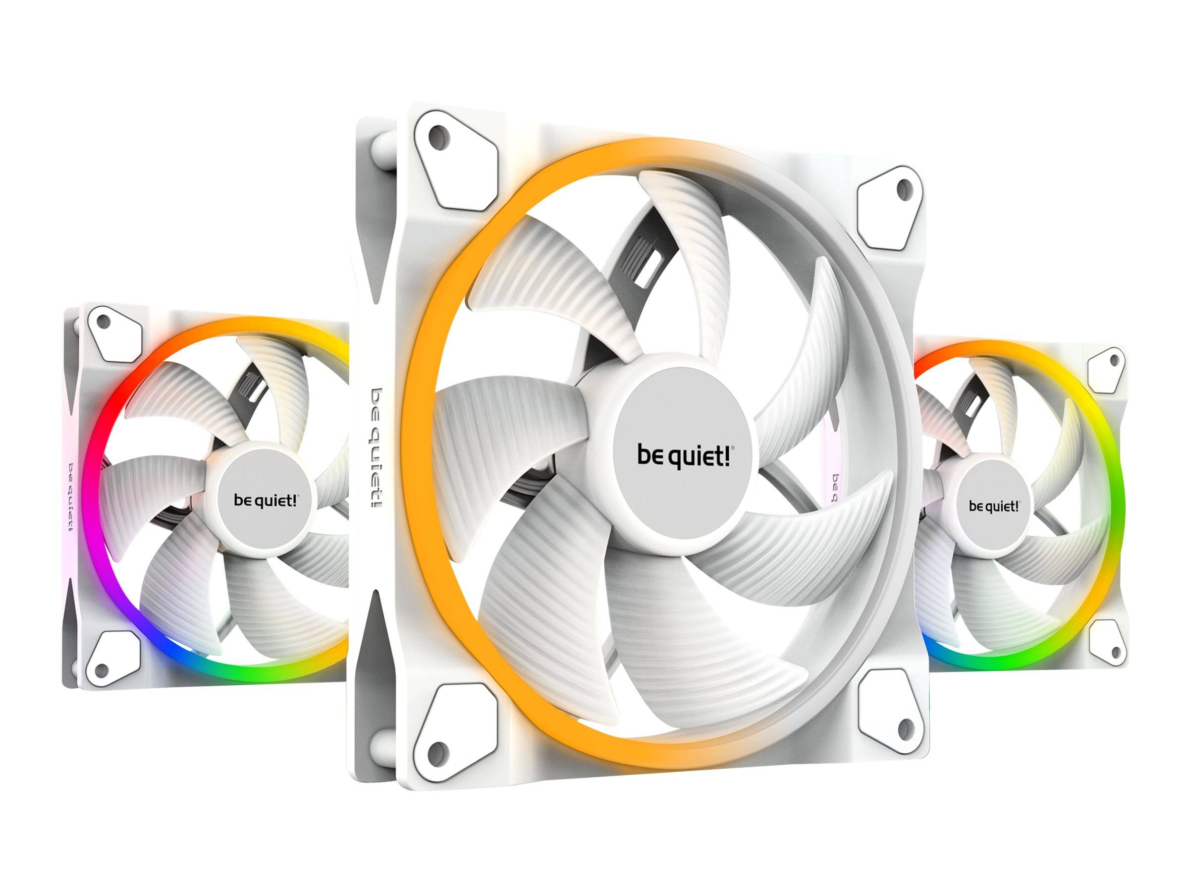 be quiet! Light Wings - Gehäuselüfter - PWM - 140 mm - weiß (Packung mit 3)