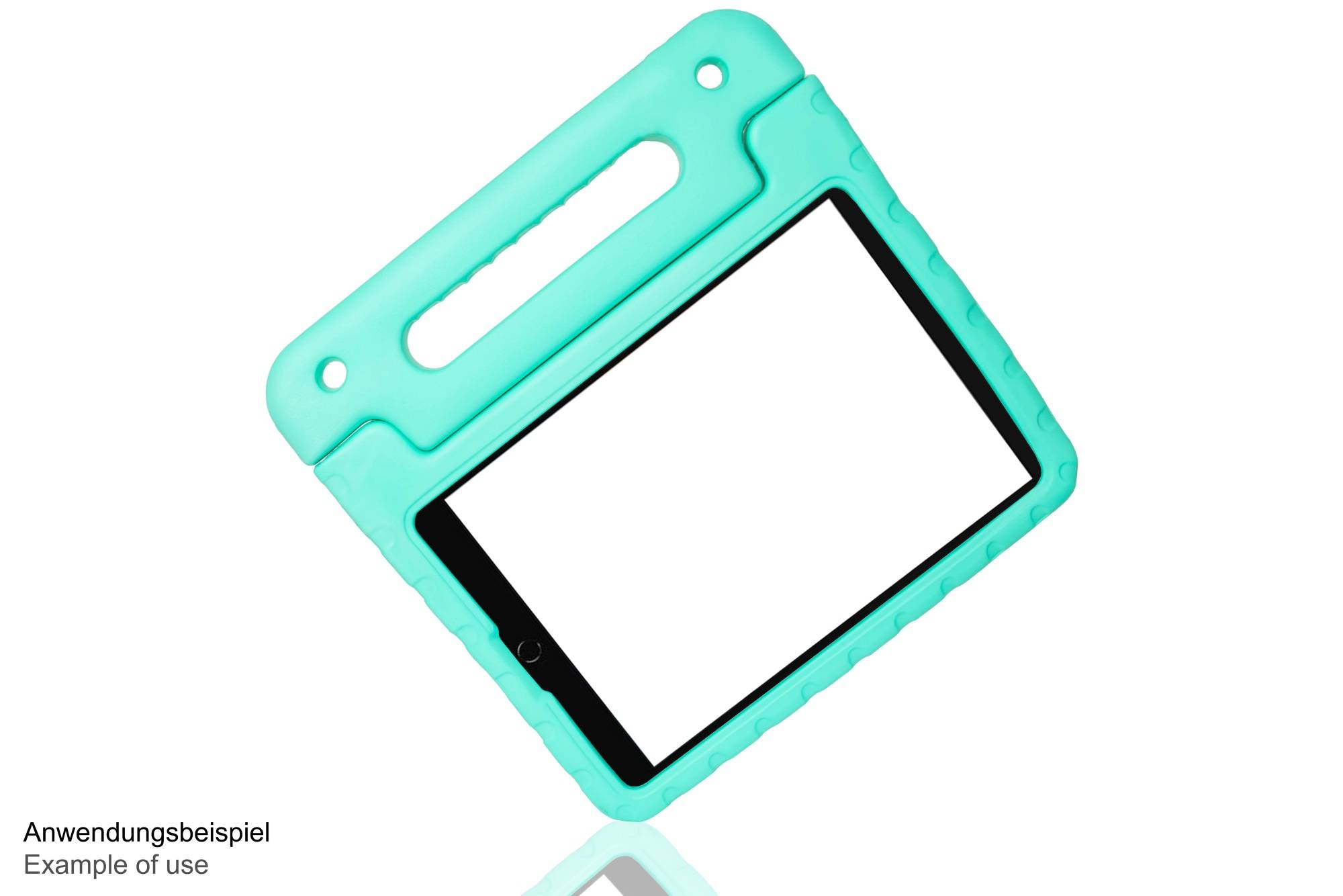 iPad 10,2" (9. Gen.) Tablet-Schutzhülle mit Kickstand, aqua, Good Connections®