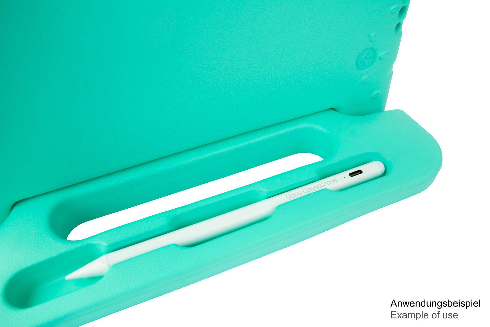 iPad 10,9" (10. Gen.) Tablet-Schutzhülle mit Kickstand, aqua, Good Connections®