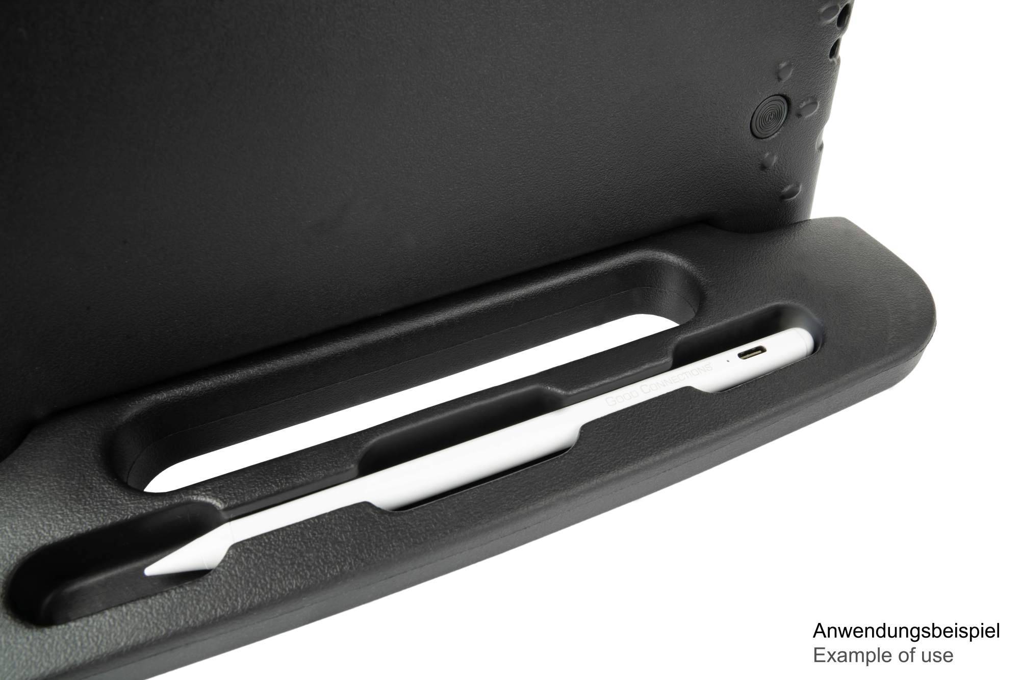 iPad 10,9" (10. Gen.) Tablet-Schutzhülle mit Kickstand, schwarz, Good Connections®