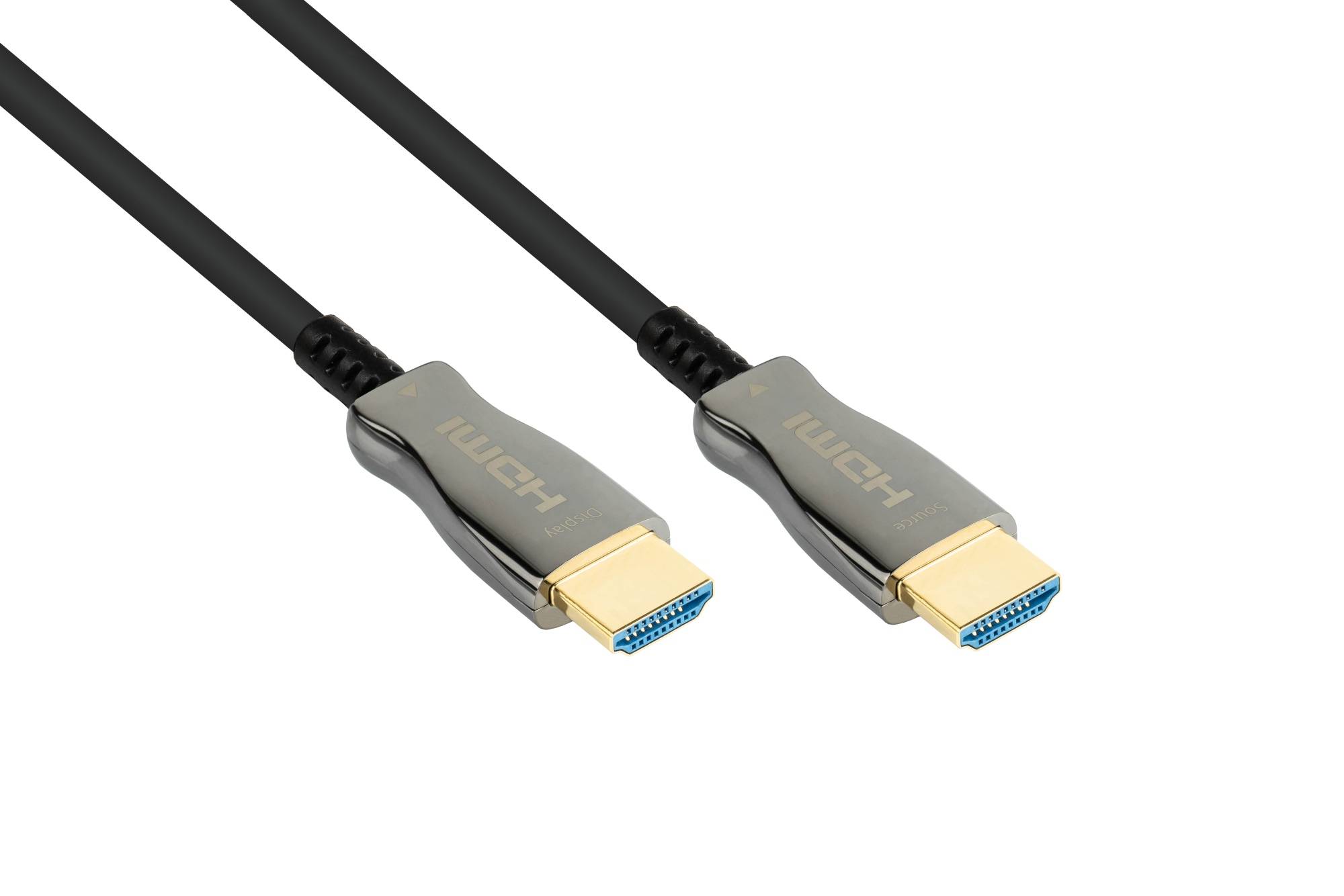 AOC Hybrid Ultra-High-Speed HDMI® 2.1 Kabel, 8K @60Hz / 4K @120Hz, 48 GBit/s, schwarz, 50m, PYTHON® Series