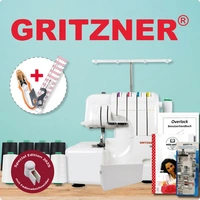 GRITZNER 788 Overlock Neue Version 2025 mit Fadenabschneider + LED Beleuchtung Black&White Edition mit Fadenschere und Overlockgarn GRITZNER 788 Overlock Neue Version 2025 mit Fadenabschneider + LED Beleuchtung Black&White Edition mit Fadenschere und Overlockgarn