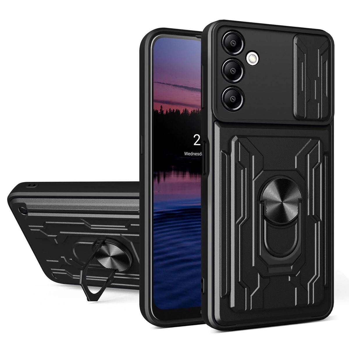 Für Samsung Galaxy A14 5G 4G TPU / PC Kamera Schild Magnet Ring Cover