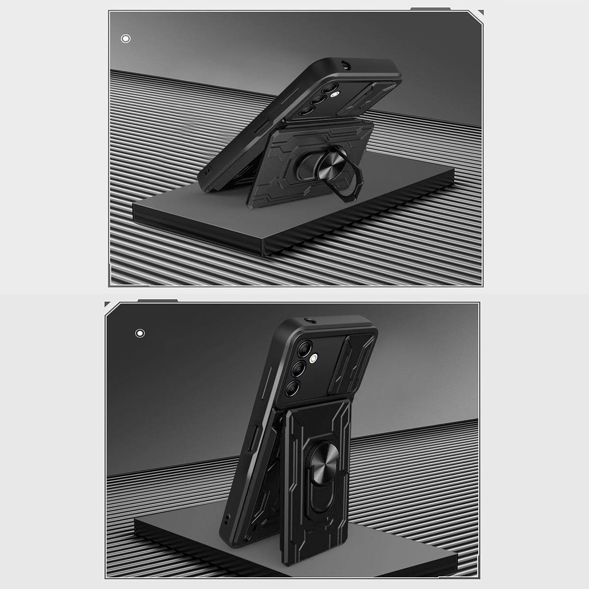 Für Samsung Galaxy A14 5G 4G TPU / PC Kamera Schild Magnet Ring Cover