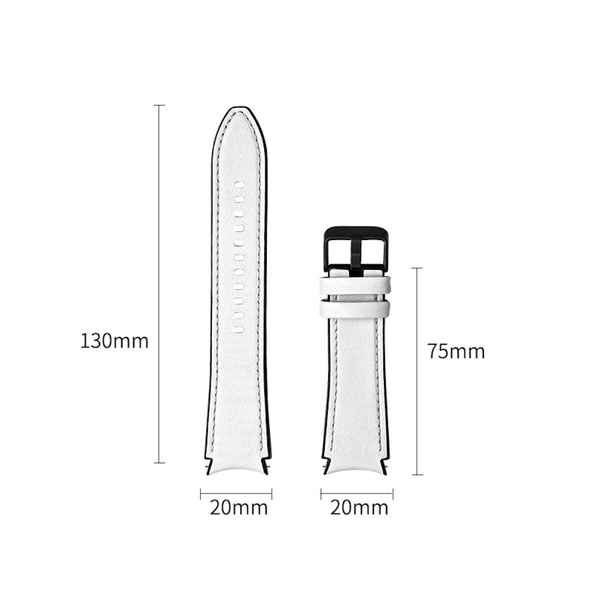 Für Samsung Galaxy Watch FE 6 5 4 Normal Pro Classic Kunstleder Band