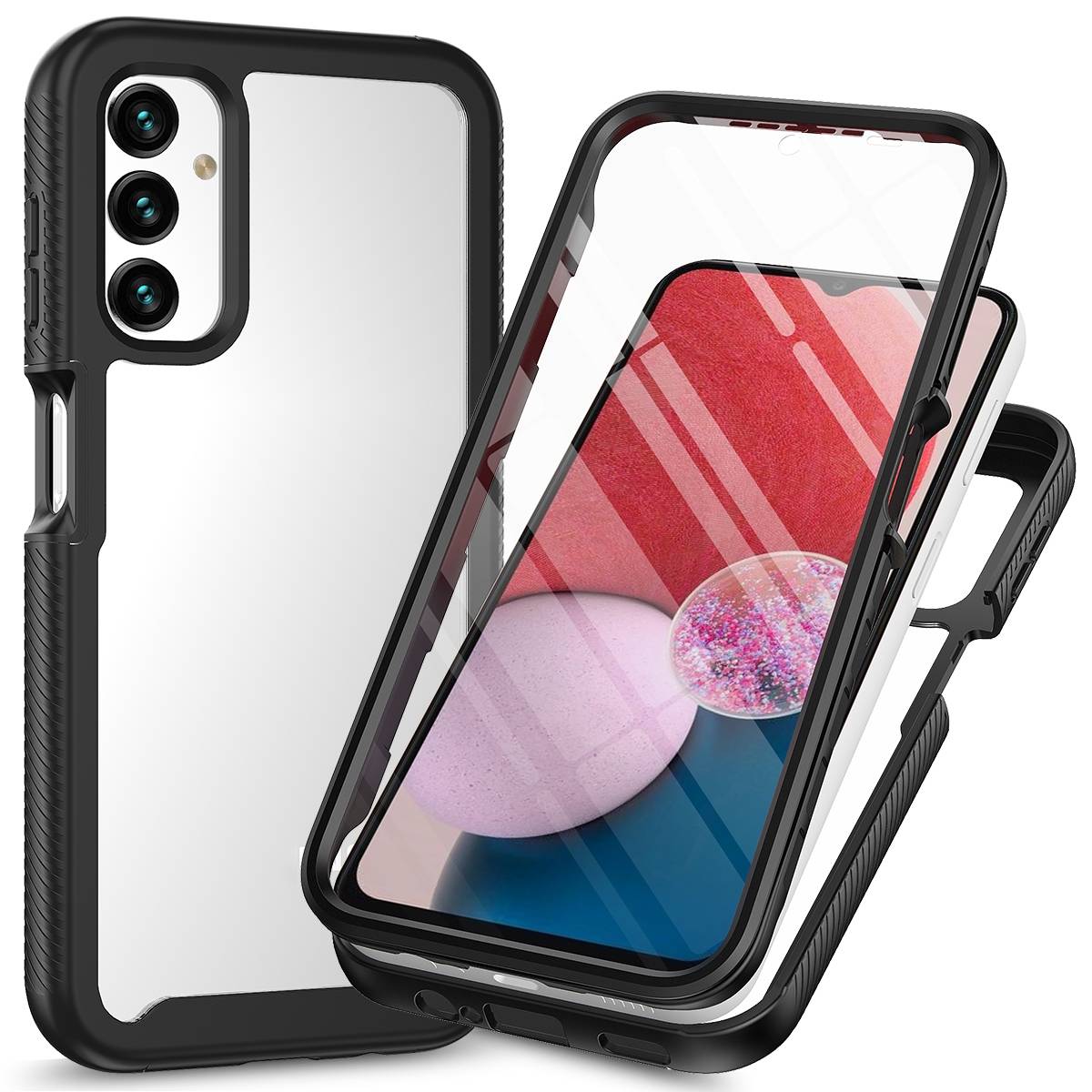 Für Samsung Galaxy A14 5G / 4G 360 Grad Full Handy Tasche Etuis Cover