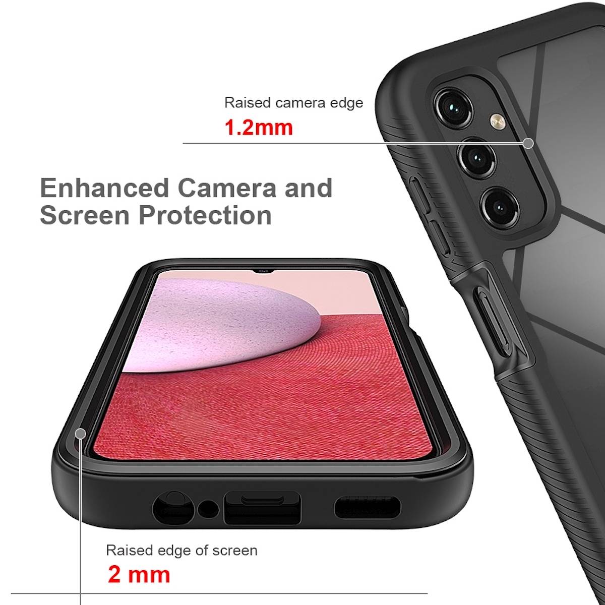 Für Samsung Galaxy A14 5G / 4G 360 Grad Full Handy Tasche Etuis Cover
