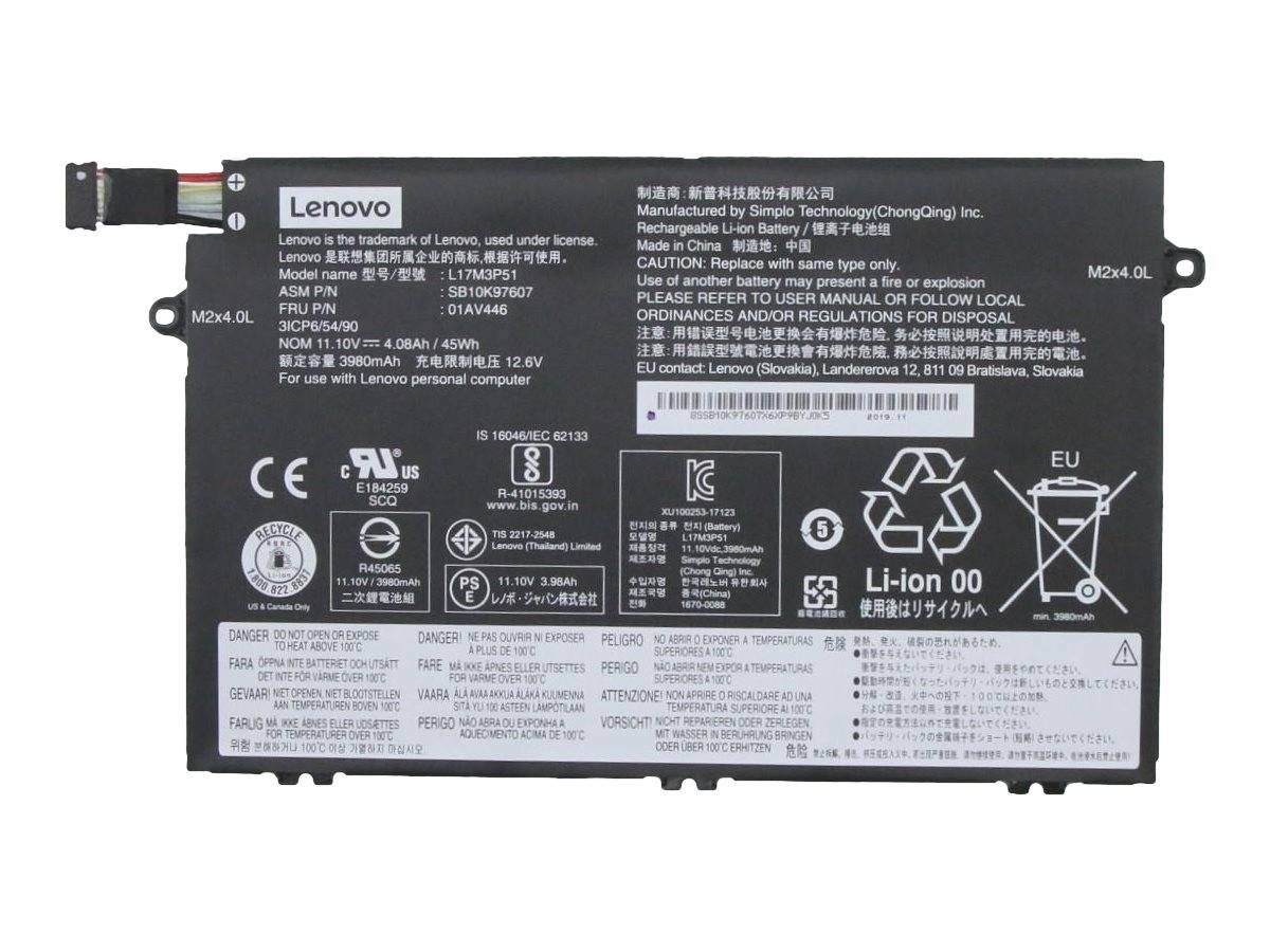 Lenovo - Laptop-Batterie - 1 x Batterie - Lithium-Ionen